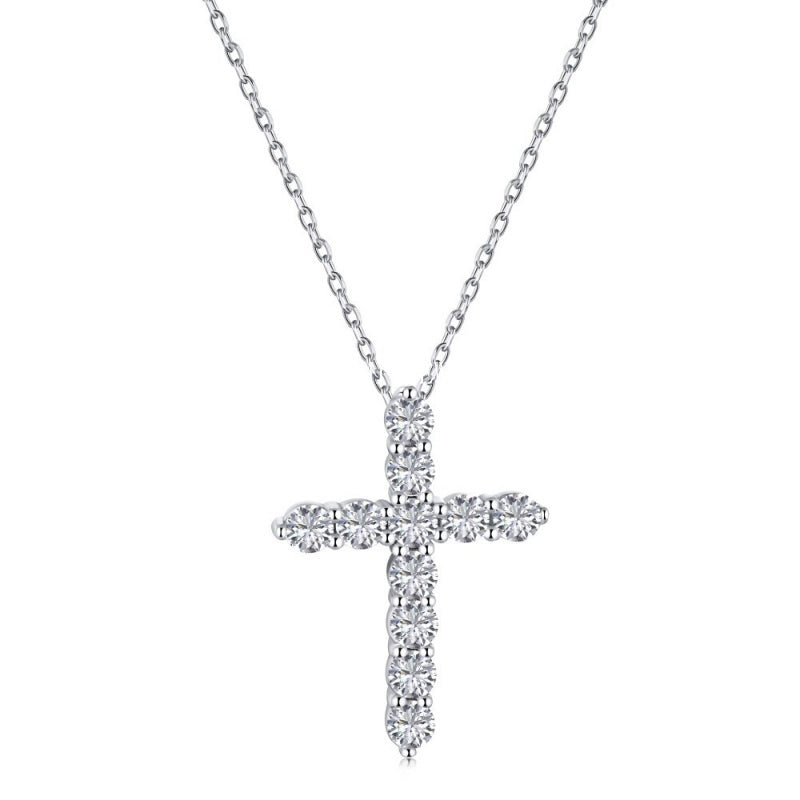 INS Style S925 Sterling Silver Necklace for Women with Zircon Inlay, Personalized Fashion Versatile Women's Collarbone Chain, Direct from Manufacturer