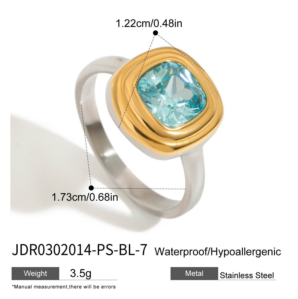 Titanium Steel Gold Bead Pearl Necklace Light Luxury Jewelry High-End Feel Stainless Steel Natural Stone Ring