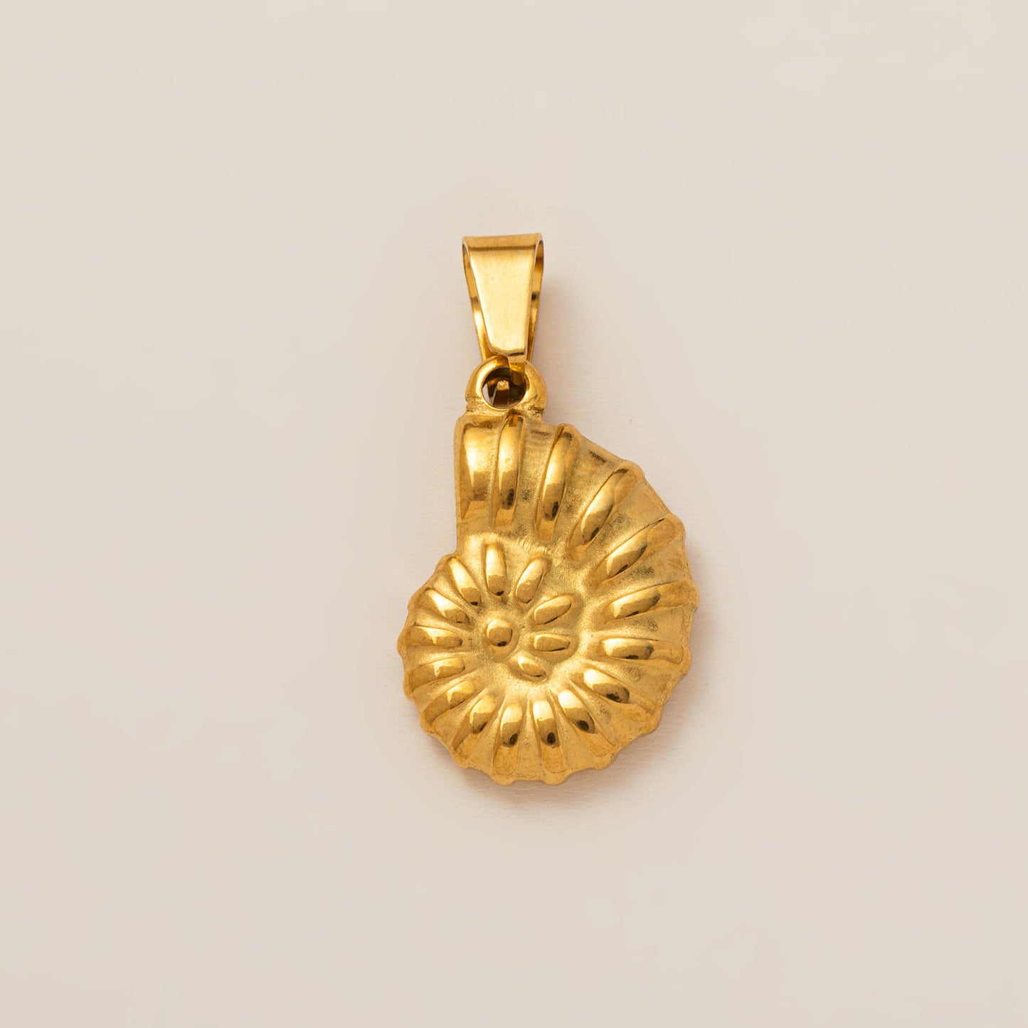 DIY Stainless Steel Starfish Flat Conch Pendant DIY Accessories Furnace Vacuum Electroplating 18K Gold Color Retention