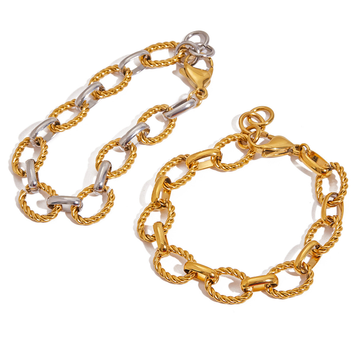 Stainless Steel Necklace Light Luxury High-end Bracelet Titanium Steel Jewelry Hot-selling Accessories for Women Non-fading