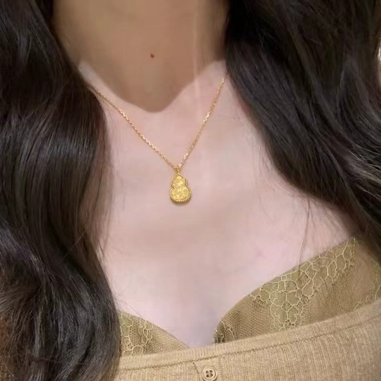 925 Sterling Silver Crushed Ice Dragon Scale Gourd Light Luxury Niche Sparkling Simple High-end Exquisite