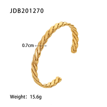 Stainless Steel Bracelet for Women, Non-Fading Jewelry, Light Luxury High-End Feel, Titanium Steel Hand Accessories
