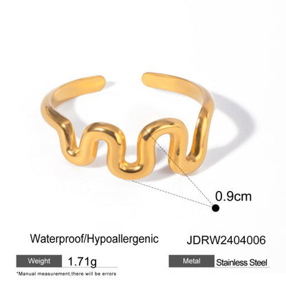 Ring Niche High-End Feel Hand Jewelry Titanium Steel Non-Fading Accessories Stainless Steel Jewelry Rings