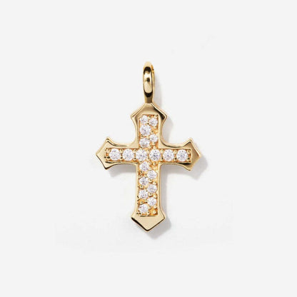 DIY Stainless Steel Coin Heart-Shaped Irregular Inlaid Zircon Agate Natural Stone Pendant Necklace Furnace Vacuum Electroplating