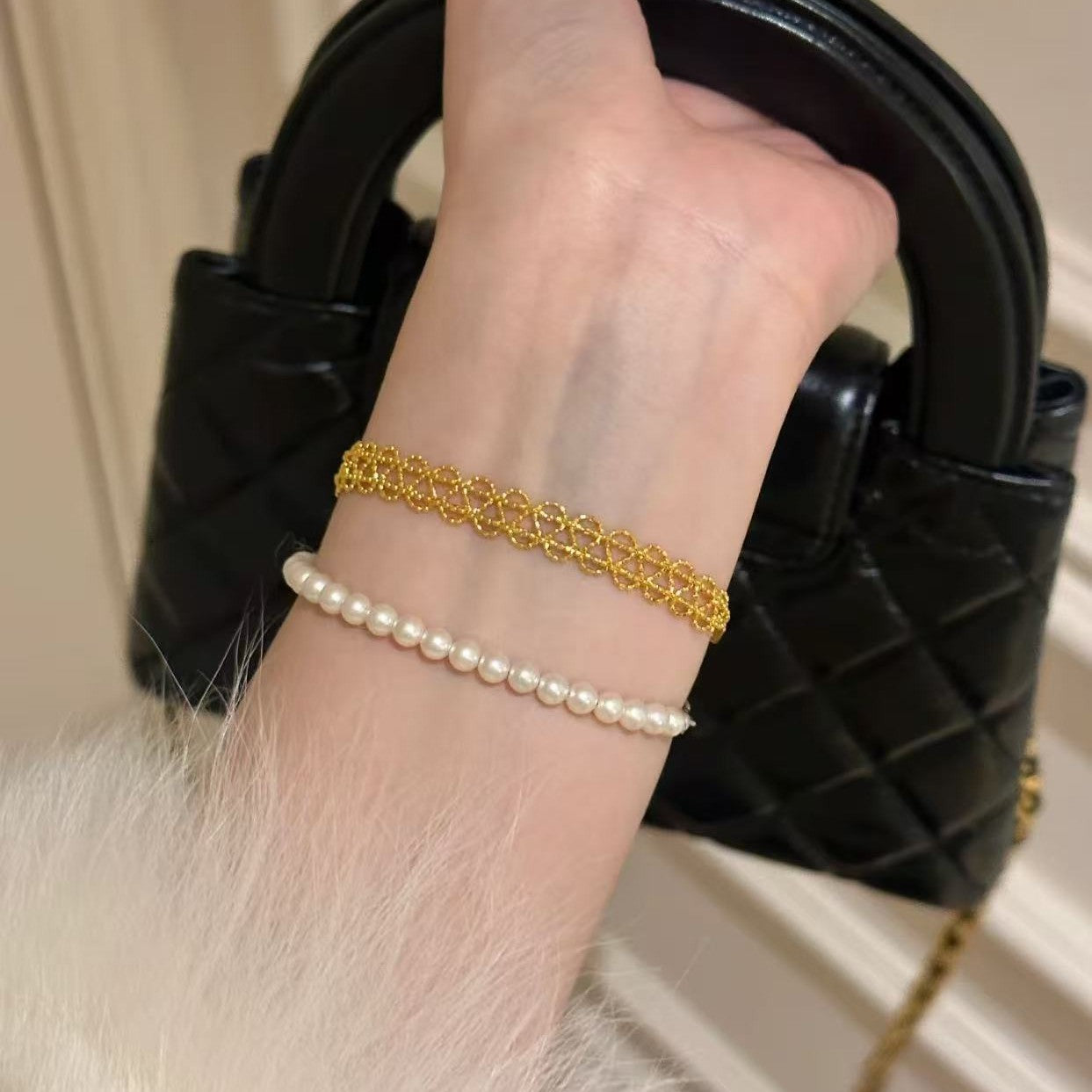 Lace Trim Bracelet Fashionable Fresh Elegant Exquisite Bracelet Niche Design High-end Feel