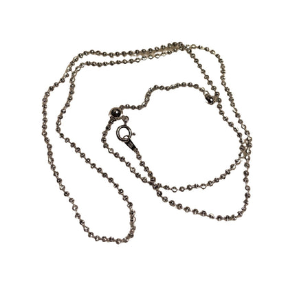 Pure Silver S925 Italian Imported Craftsmanship Diamond Laser Carved Chain Body 2.0 Thickness Length 45+5