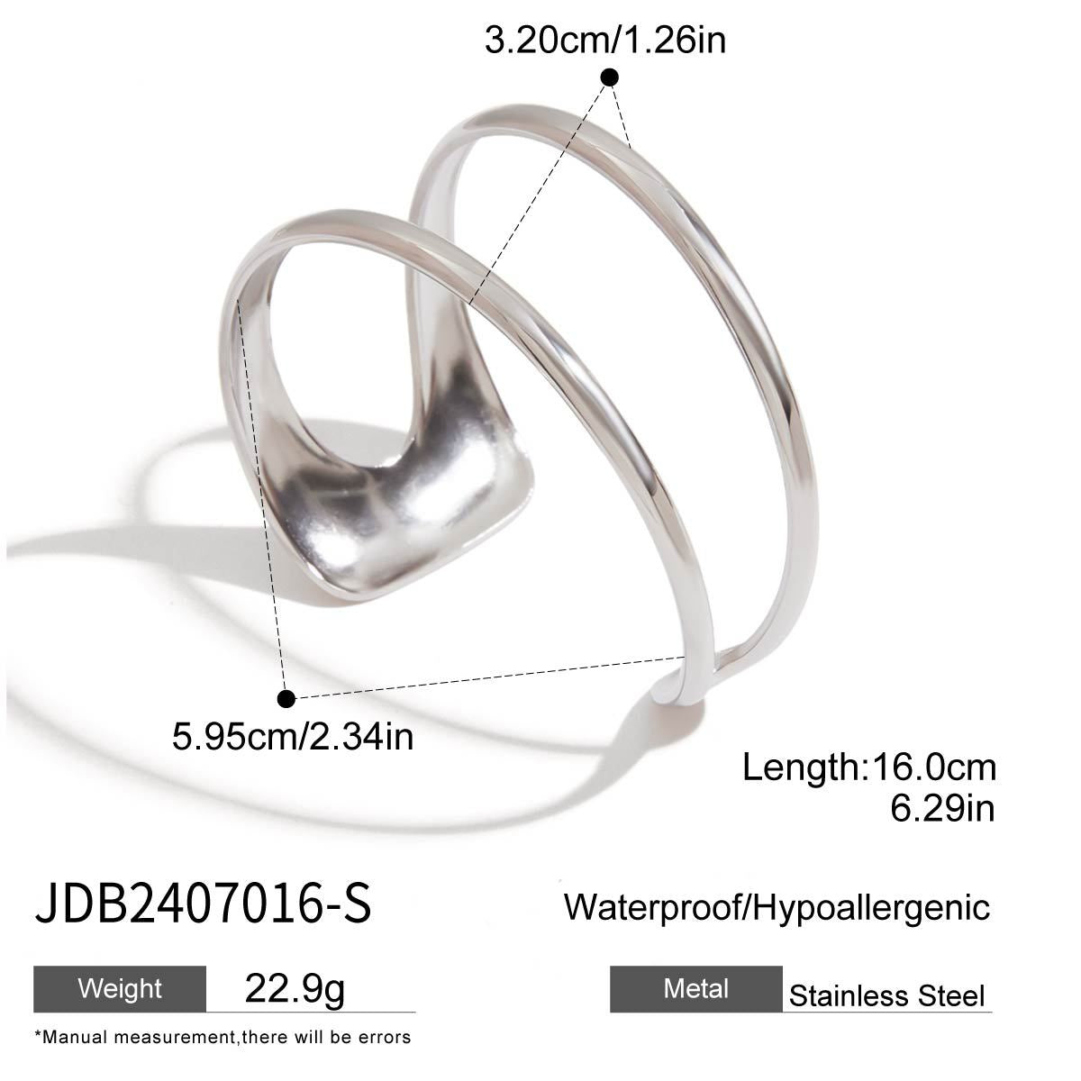 Stainless Steel Exaggerated Gold Bracelet High-end Open Bracelet Titanium Steel Jewelry Bracelet