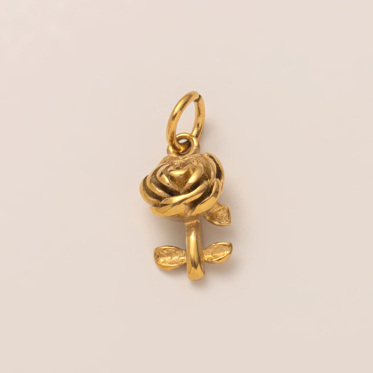 DIY Stainless Steel Heart Clover Rose Pendant Accessories DIY Furnace Vacuum Plating 18k Color Retention