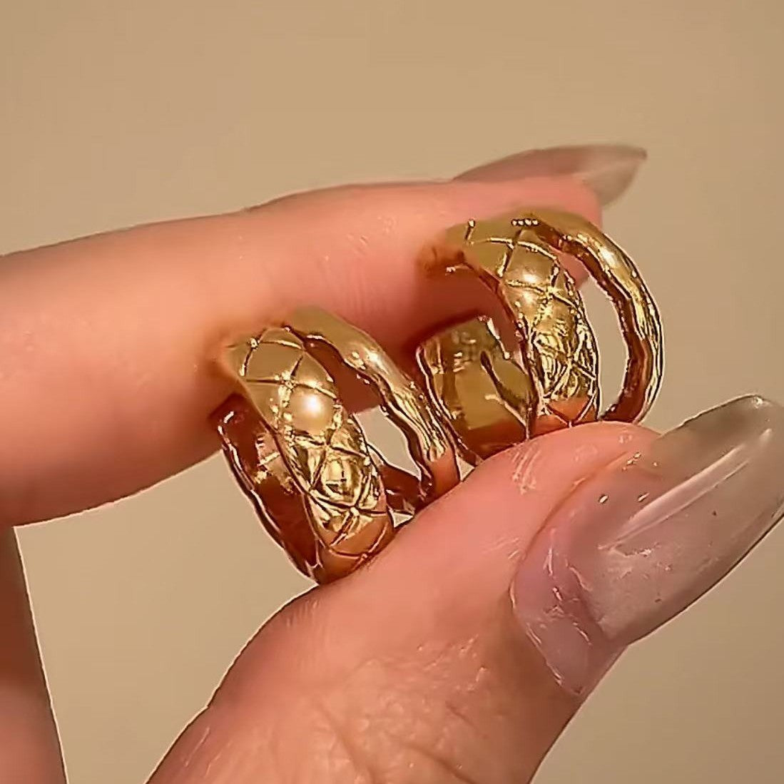 Pure Silver S925 Small Chanel Style Diamond Clip-On Earrings High-End Simple Versatile Exquisite Earrings