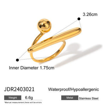 Ring Niche High-End Feel Hand Jewelry Titanium Steel Non-Fading Accessories Stainless Steel Jewelry Rings