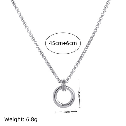 DIY Titanium Steel Heart-shaped Twelve Birthstone DIY Pendant Necklace Letter Name Family Gift Heart-shaped Accessories Pendant