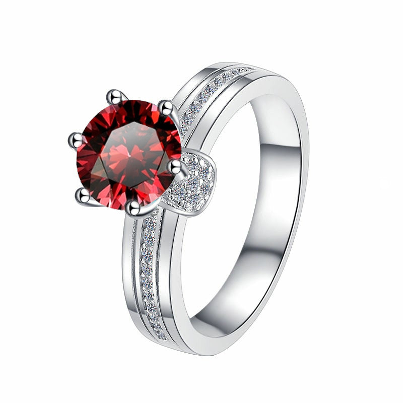 925 Sterling Silver Ring Fashionable High-end Feel Proposal Engagement Adjustable Moissanite Ring Trendy GRA