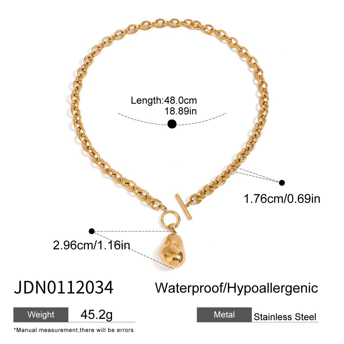 Titanium Steel Necklace Accessories Light Luxury High-end Gold Collarbone Chain Non-fading Stainless Steel Jewelry