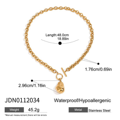 Titanium Steel Necklace Accessories Light Luxury High-end Gold Collarbone Chain Non-fading Stainless Steel Jewelry