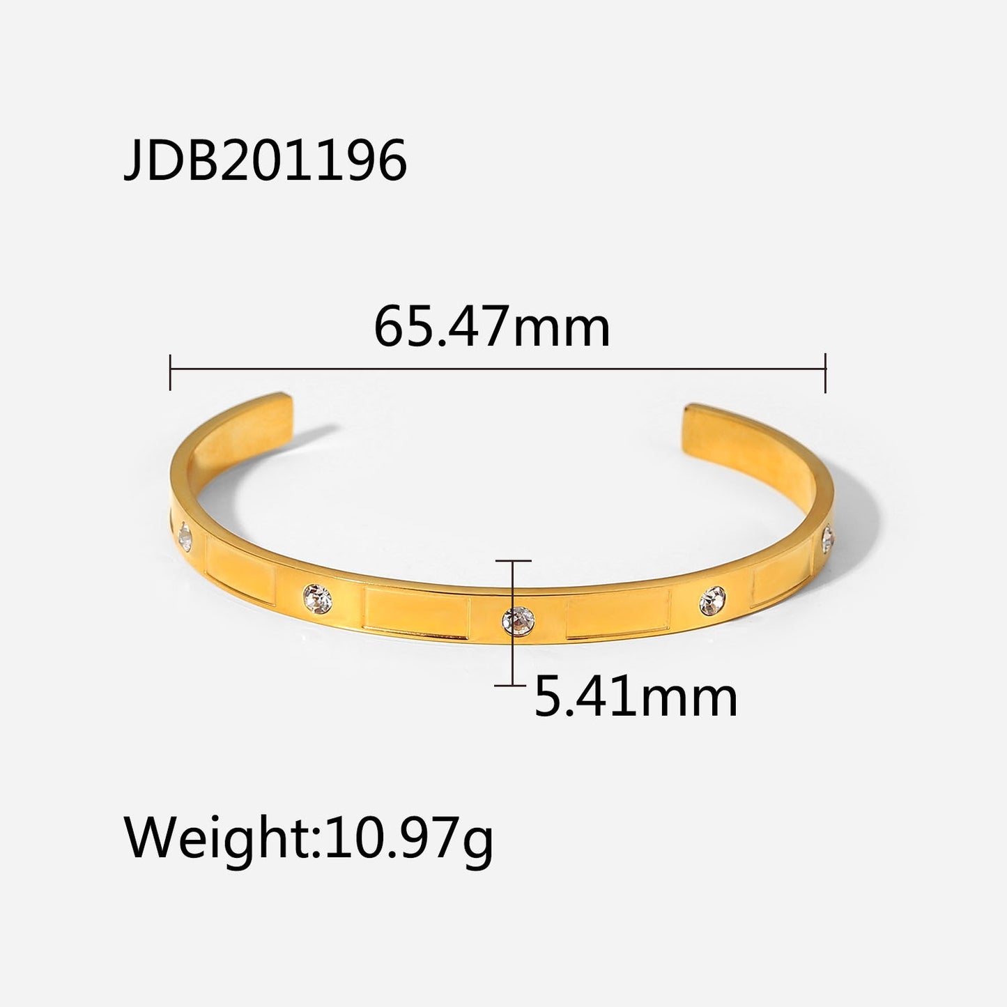INS Style Summer Titanium Steel Bracelet Women's Fashion Versatile Stainless Steel Zircon Inlaid Bracelet Vintage Bangle