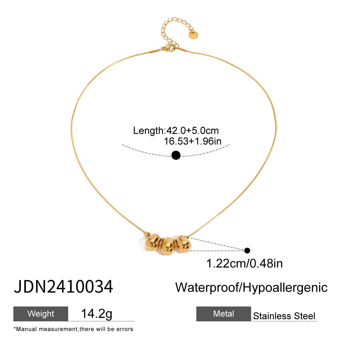 Titanium Steel Heart Necklace Light Luxury High-End Clavicle Chain Popular Stainless Steel Jewelry Non-Fading