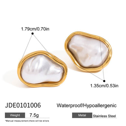 Necklace Titanium Steel Non-Fading Ring Stainless Steel Earrings Light Luxury High-End Jewelry Earrings